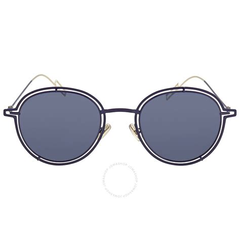 Dior Blue Round Sunglasses CD 0210S GIO KU